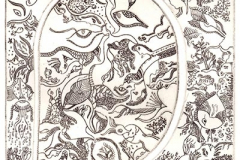 gravure, salicorne, etching, drypoint, artiste vilma, site vilmagine.com