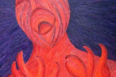 sentimention, vristi, oil on canvas, artist VILMA, site vilmagine.com