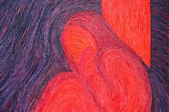 sentimention, disparaitre, oil on canvas, artist VILMA, site vilmagine.com