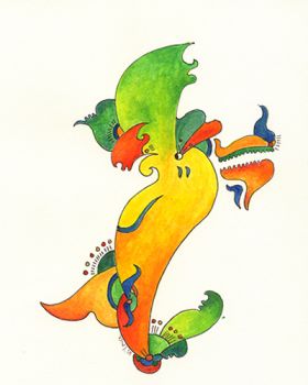 Revesne - dessin encre et aquarelle Revesne - dessin encre et aquarelle